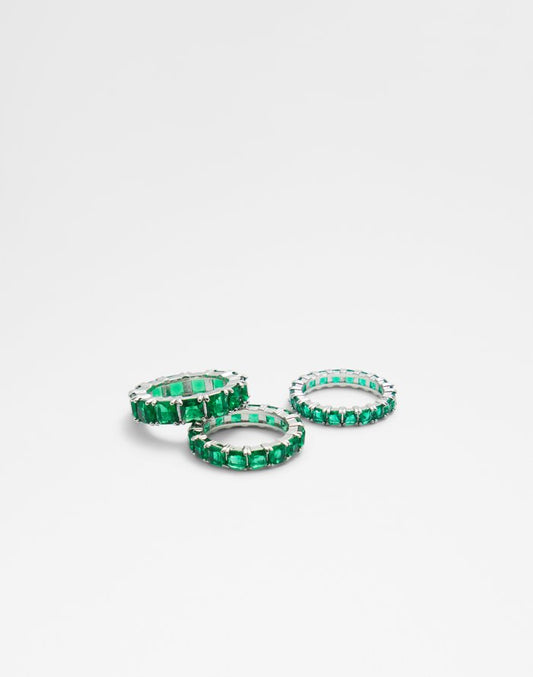 Aldo Women's Stackable Rings Aschiana Green