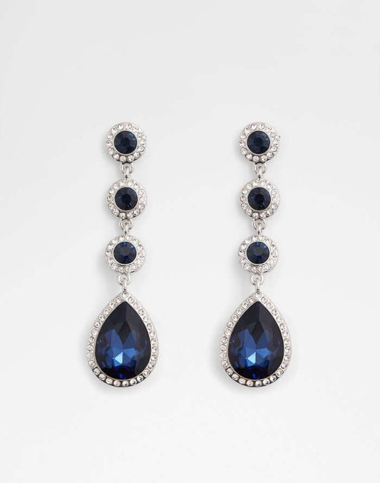 ALDO Shoes UK Women's Navy chandelier earrings Betelgeuse