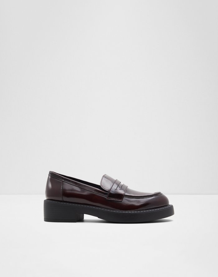 Aldo Women's Loafers Bigplan (Bordo) – ALDO Shoes UK