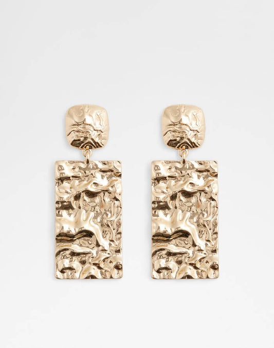 ALDO Shoes UK Women's Gold textured chandelier earrings Brevipes