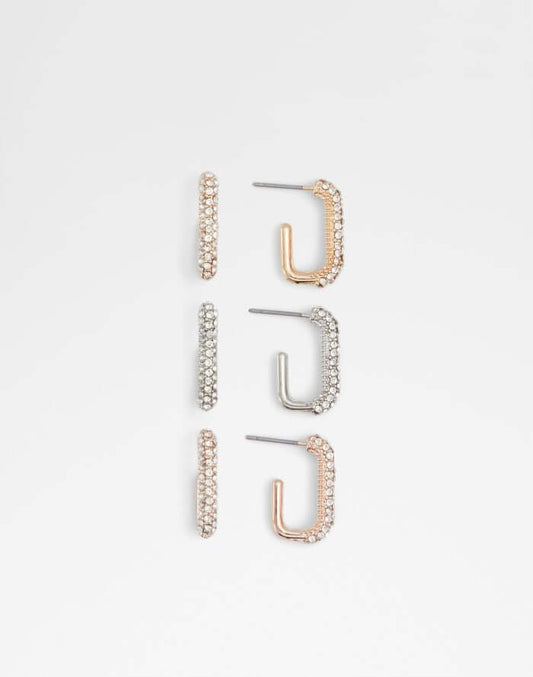 ALDO Shoes UK Women's Multipack metallic hoops Briatlan