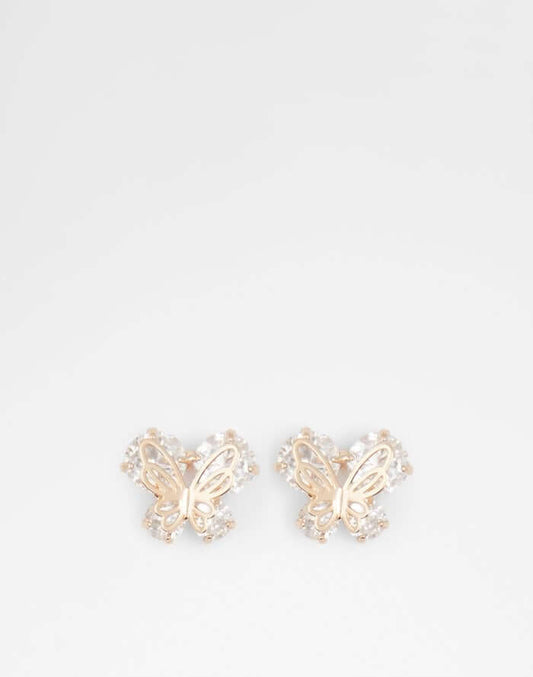 ALDO Shoes UK Women's Butterfly studded earrings Cadardoldan