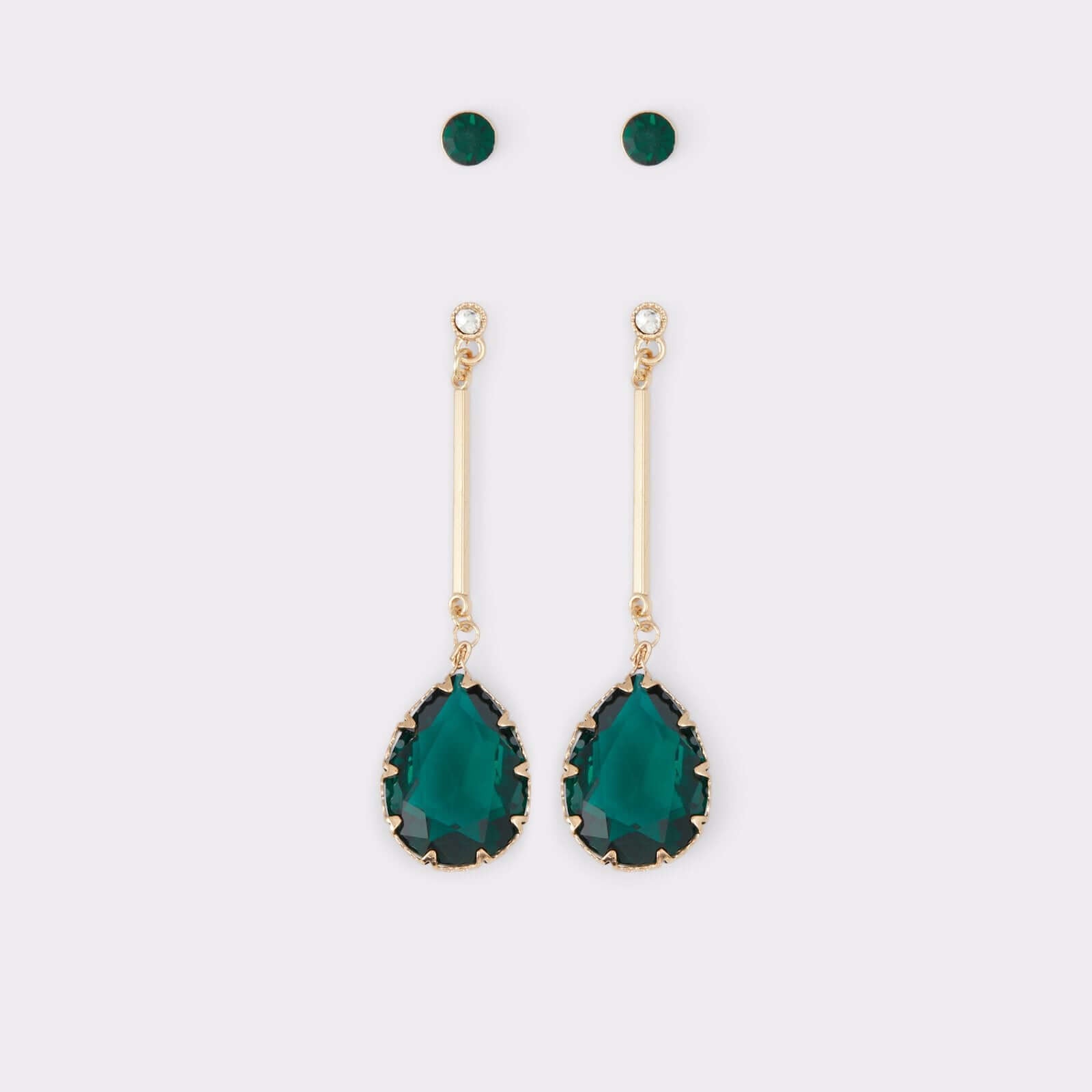 Aldo Women's Chandelier Earring Cares-ag (Dark Green)