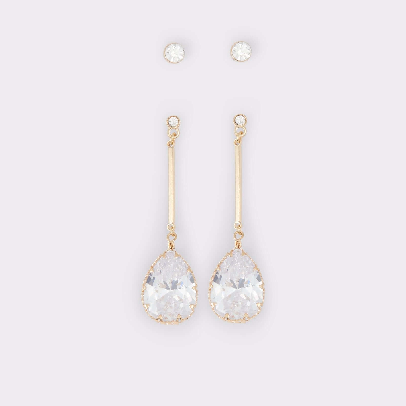 Aldo Women's Chandelier Earring Cares-ag (Gold-Clear Multi)