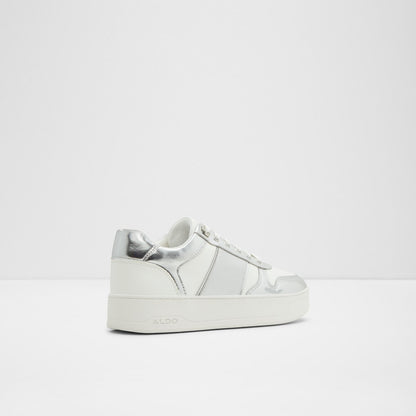 Aldo Women's Pillow Walk Comfortable Low Top Trainers Clubhouse Silver