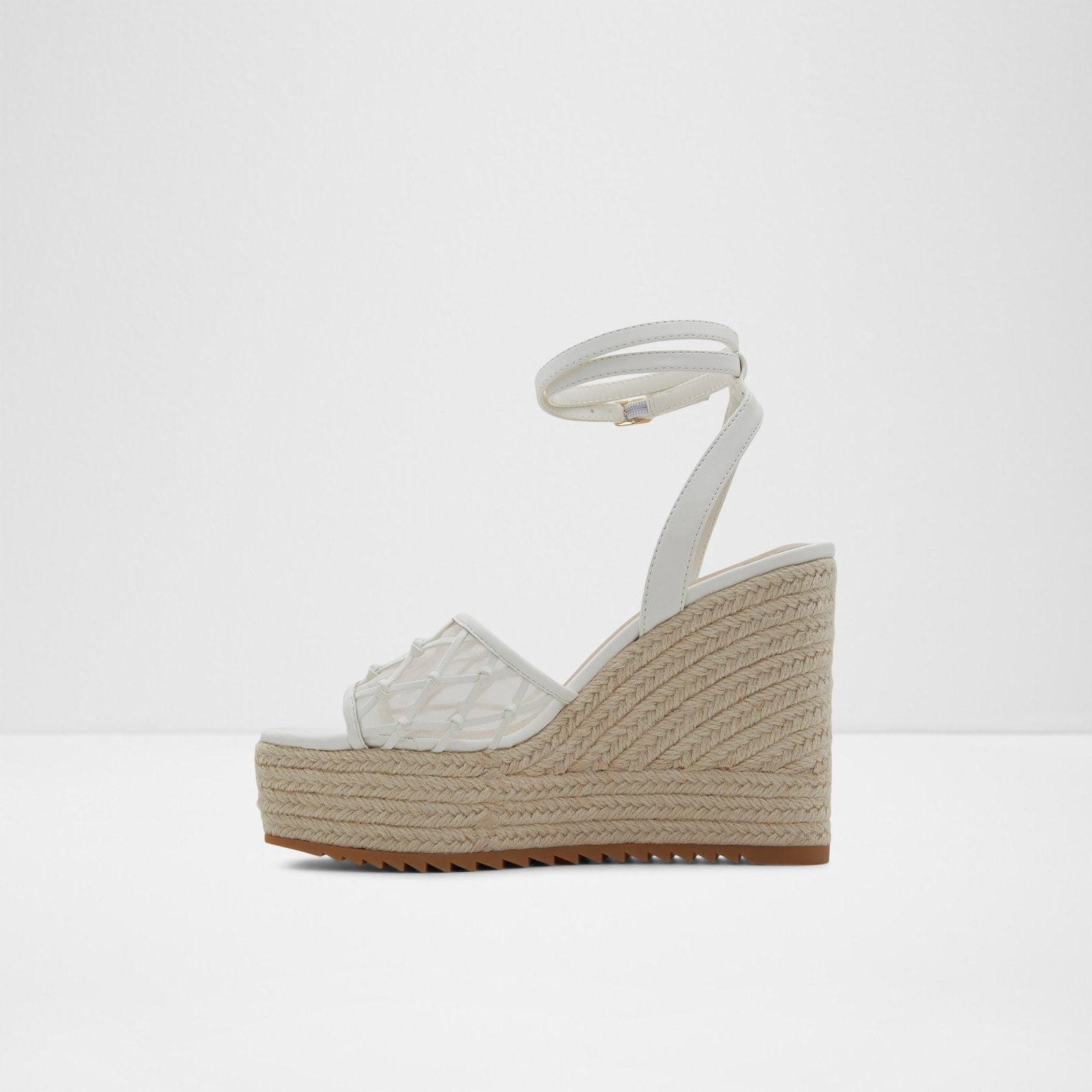 Aldo Women's Wedge Sandal Dellen (White) – ALDO Shoes UK