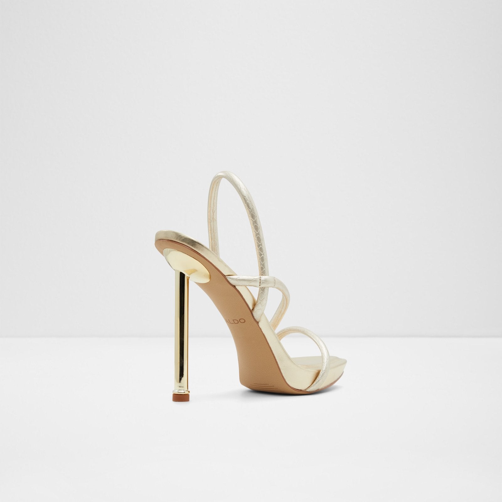 Aldo gold cheap sandal heels