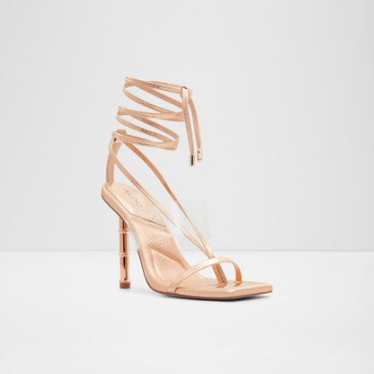 Aldo Women's Pillow Walk Comfortable Heeled Sandals Elektra Gold