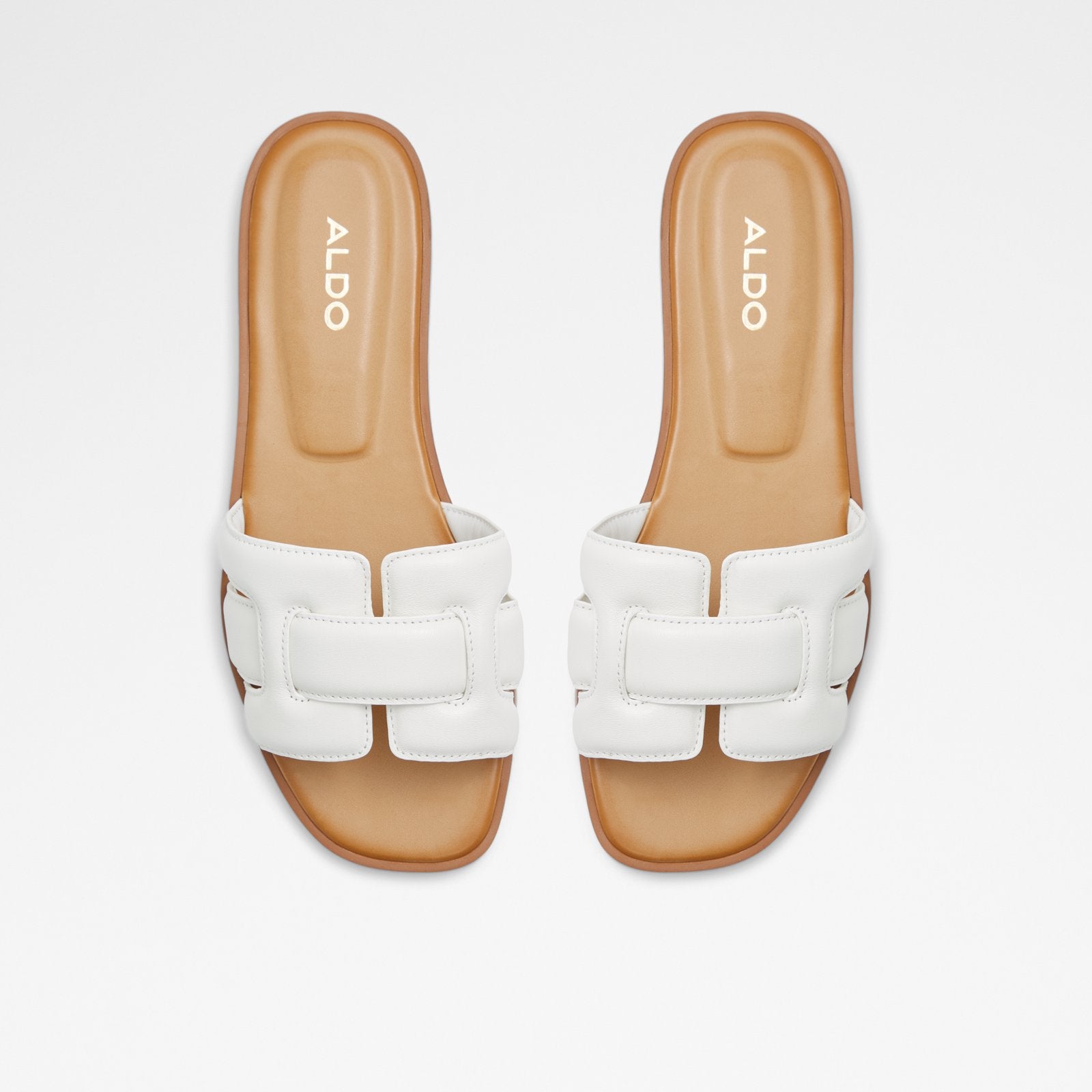 Aldo Women's Flat Sandals Elenaa (White) – ALDO Shoes UK