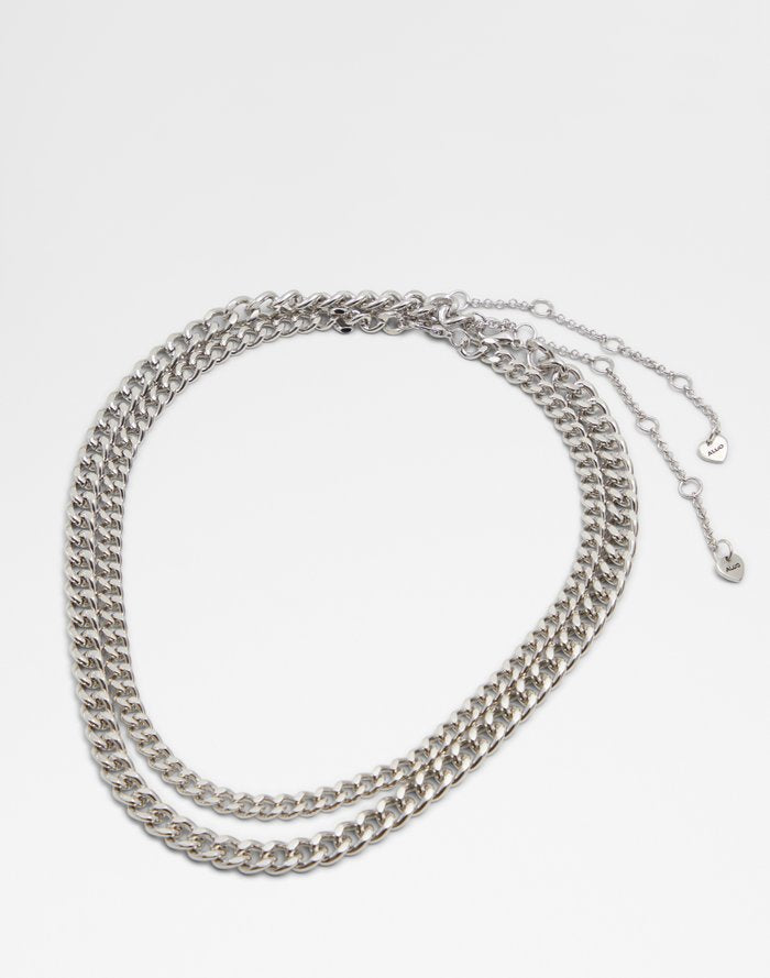 Aldo Women's Necklace Goldcurb Silver