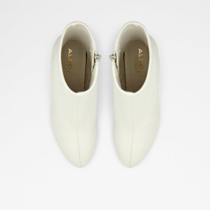 Aldo Women's Pillow Walk Comfortable Block Heeled Boots Haucan White