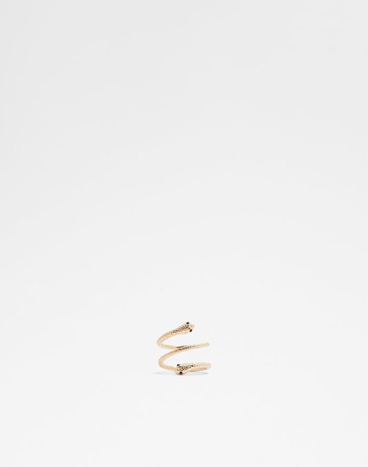 ALDO Shoes UK Women's Gold snake wrap around ring Hydrangea