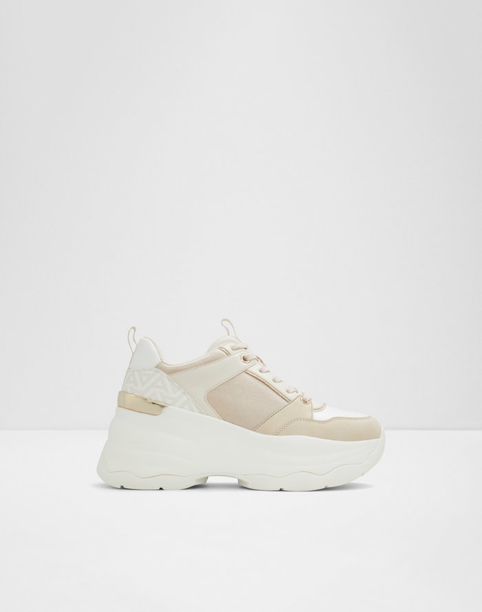 Aldo Women's Pillow Walk Comfortable Platform Heeled Trainers Iconimax