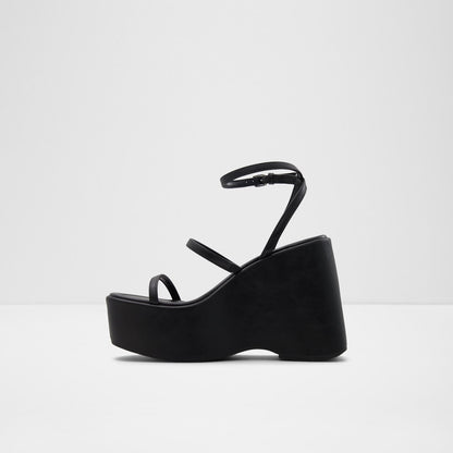 Aldo Women's Strappy Platform Sandals Kasie Black