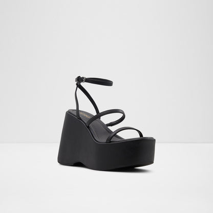 Aldo Women's Strappy Platform Sandals Kasie Black