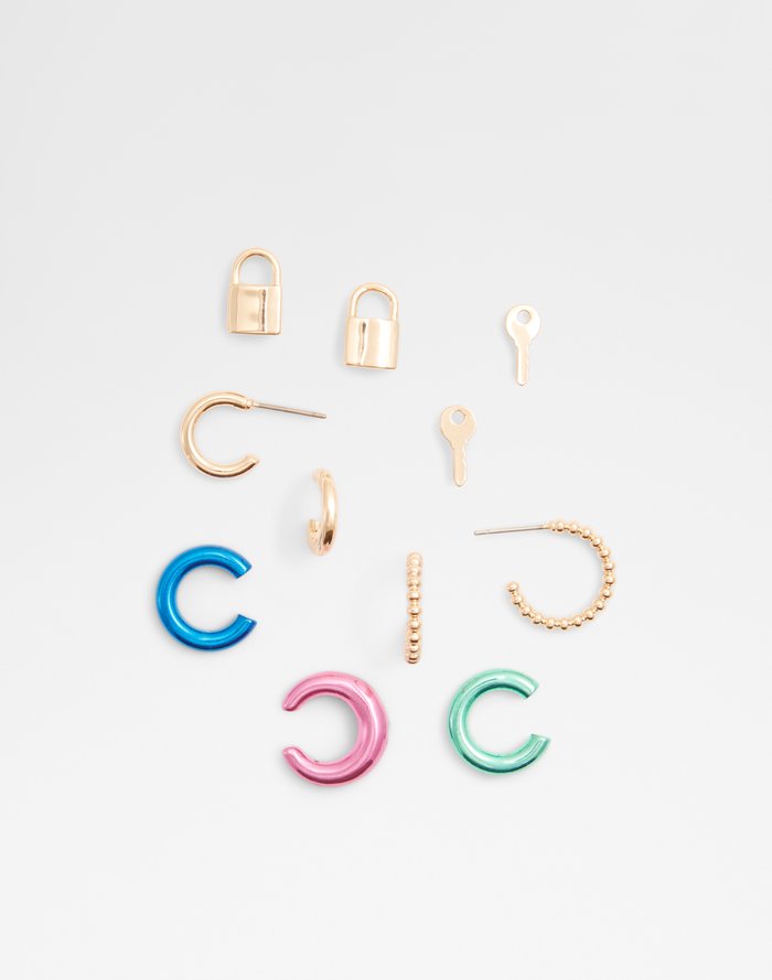 Aldo Women's Hoop Earrings Keyhoop Fuchsia