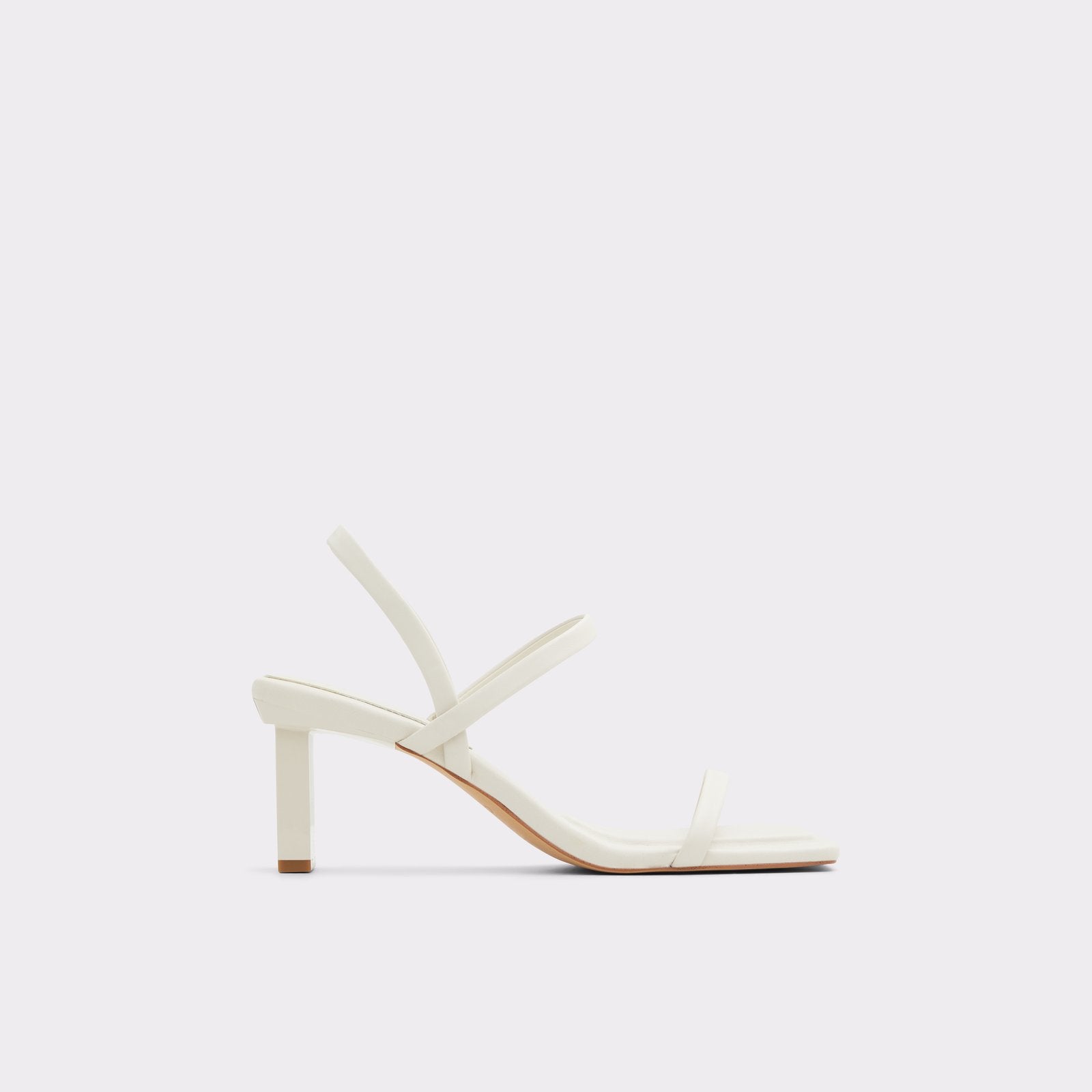 Mid heel sale white sandals