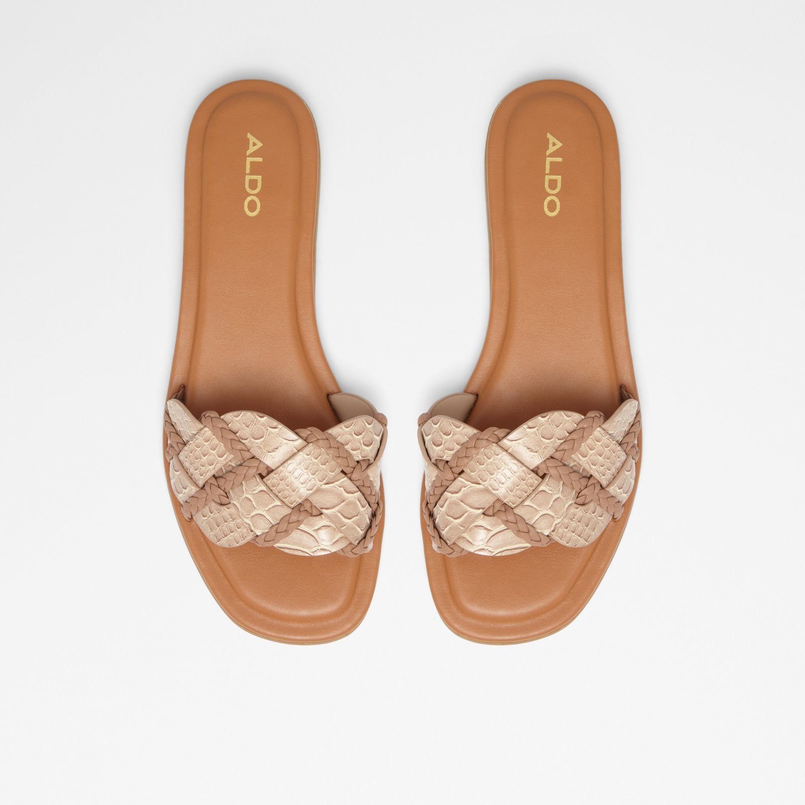 Buy Rubber Embossed Snake-effect Arabic Sandals | aLmandoos