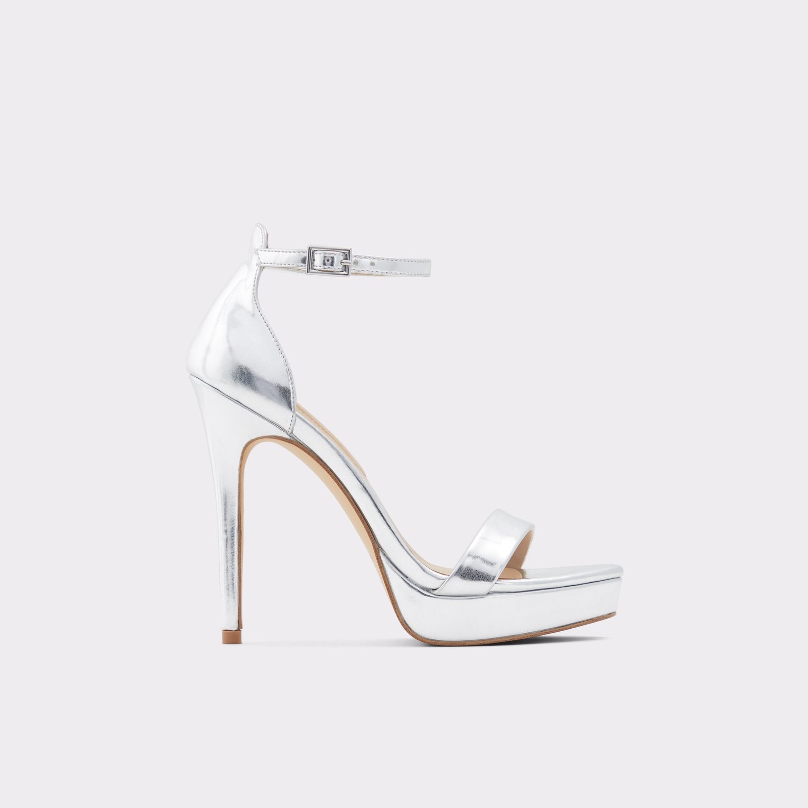 Silver sale heels aldo