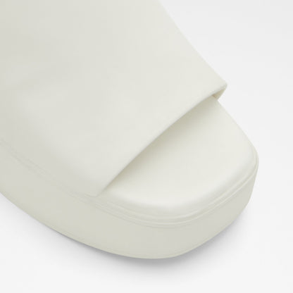 Aldo Women's Sustainable Platform Heeled Sandals Maysee White