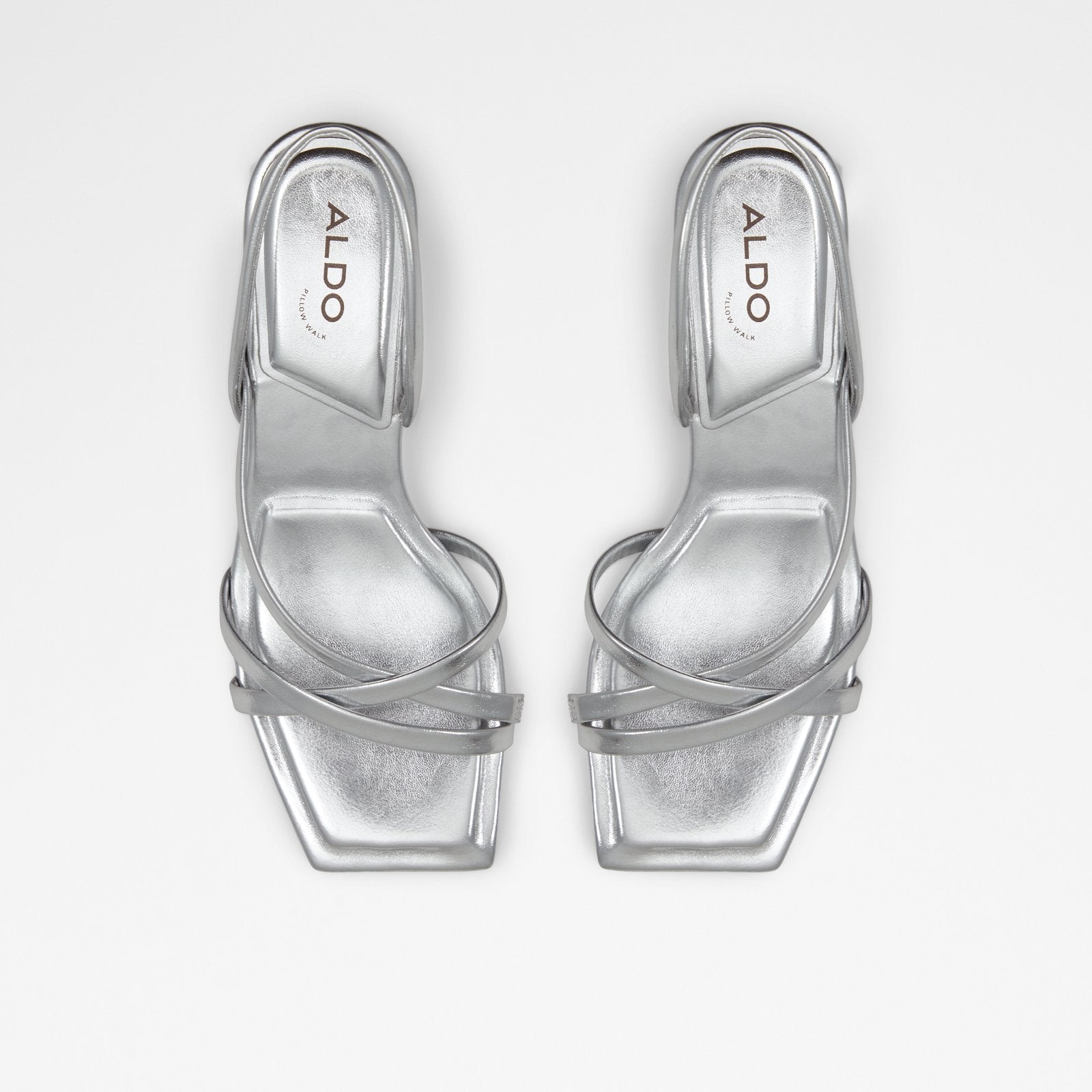 Aldo silver cheap flats