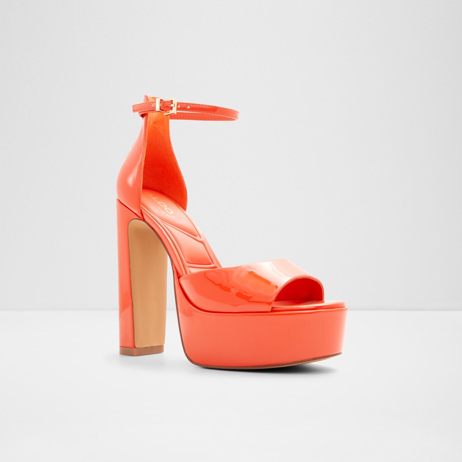 Aldo cheap orange heels