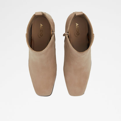 Aldo Women's Pillow Walk Comfortable Heeled Ankle Boots Reva Beige