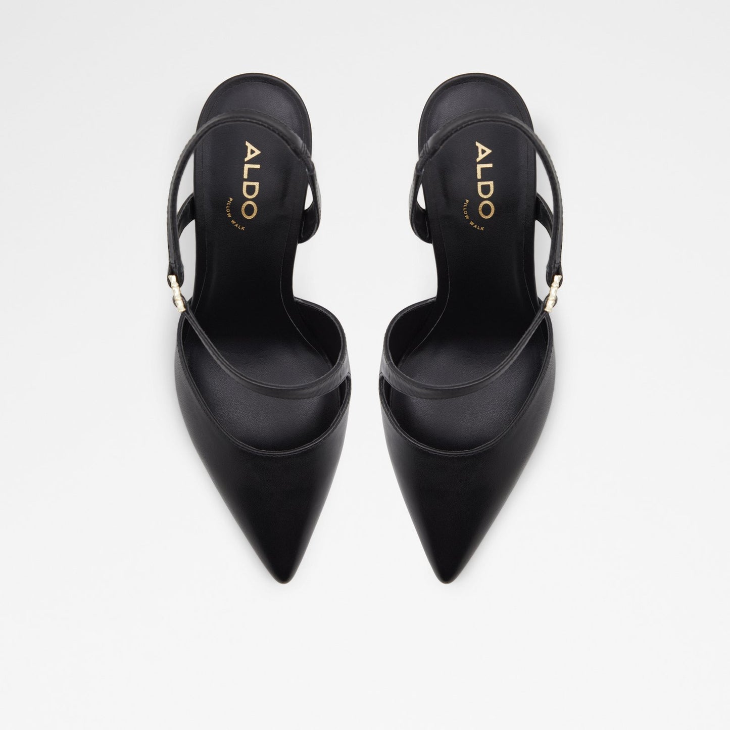 Aldo Women's Pillow Walk Comfortable Sling Back Heeled Shoes Sevilla Black