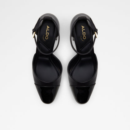 Aldo Women's Pillow Walk Comfortable Block Heeled Shoes Silvana Black