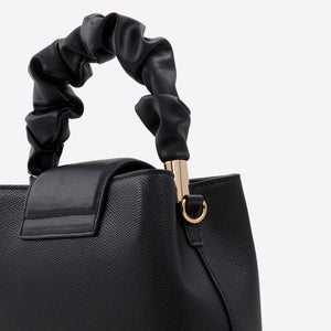 Black Scarf-Wrapped Top Handle Bag - CHARLES & KEITH US