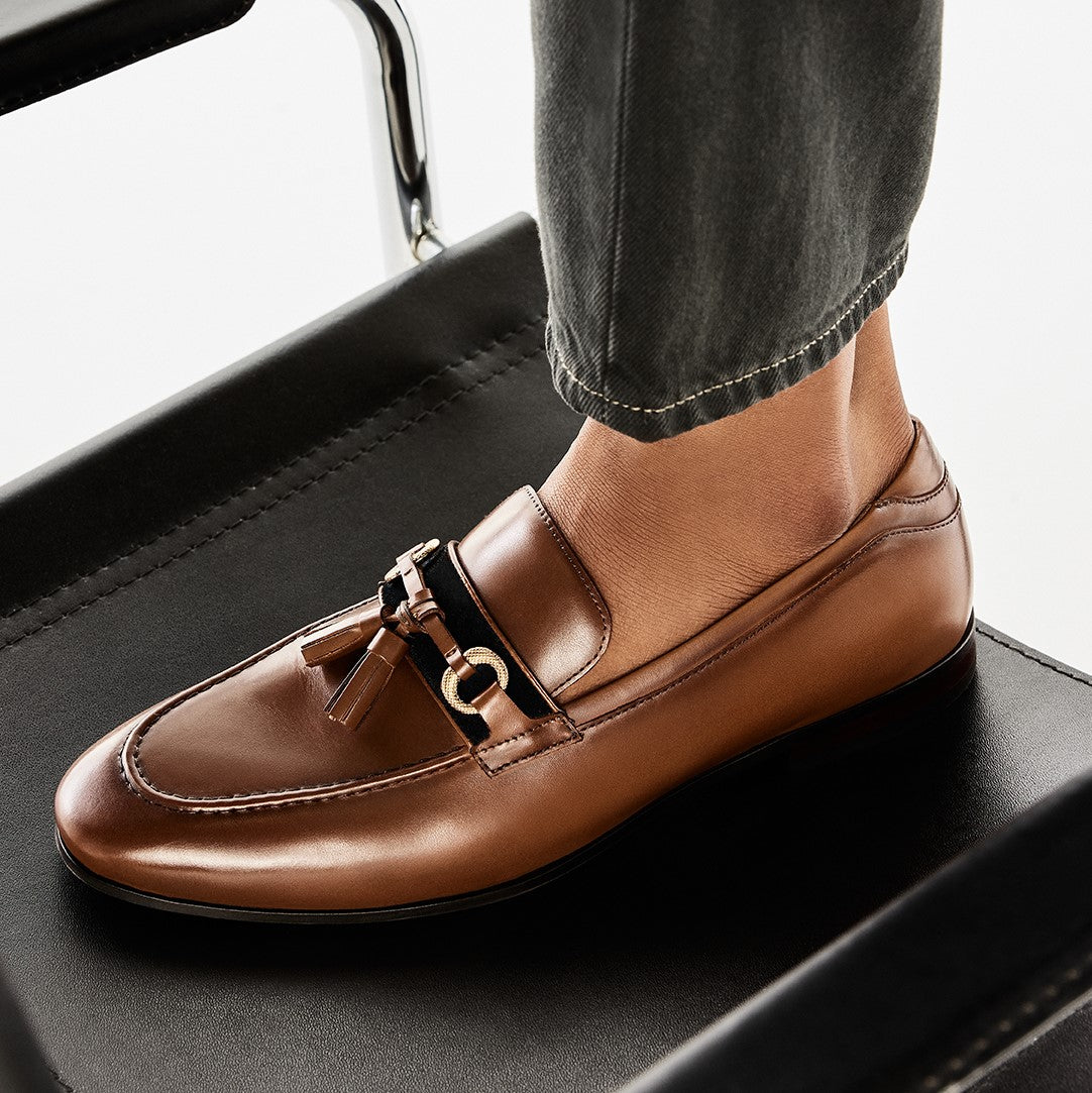 Aldo Men's Slip On Loafers Tomar (Cognac) - Main Image