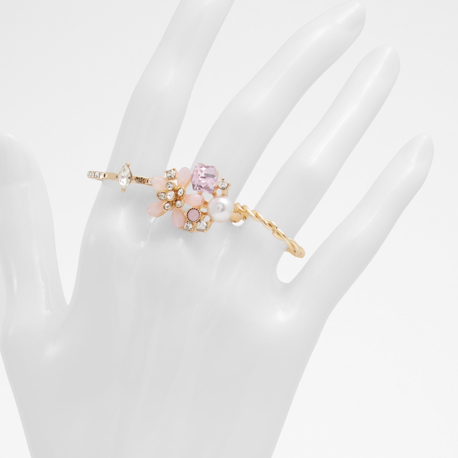 Aldo Women's Multi Pack Of Rings Strenci Pink
