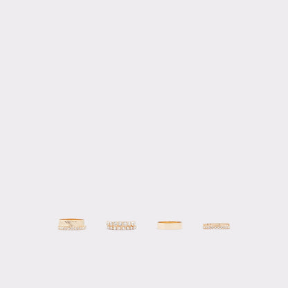 Aldo Women's Multi Pack Of Rings Unylith Gold