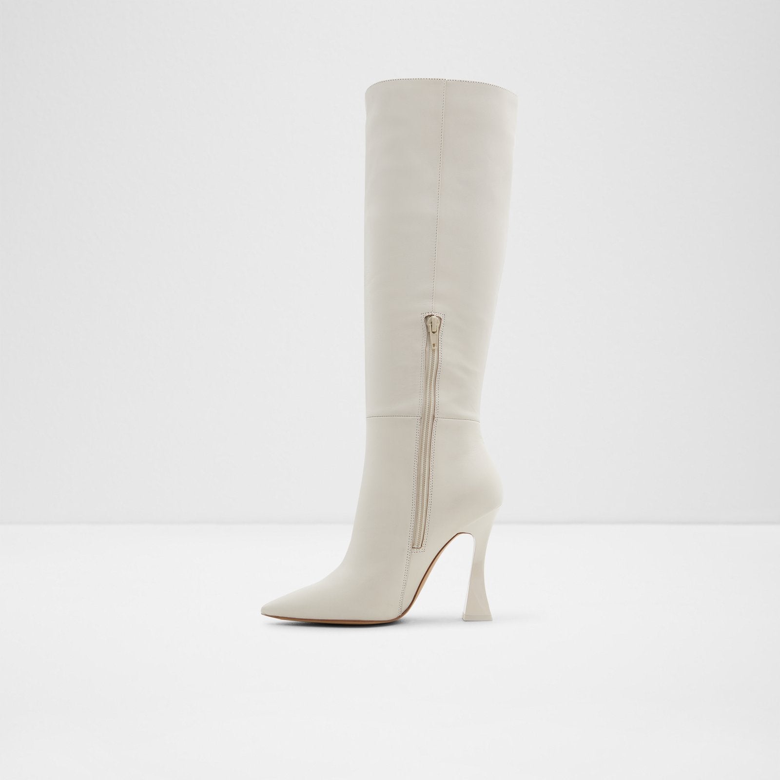 High knee sale white boots