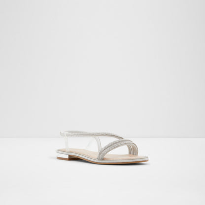Aldo Women's Flat Sandals Wicorebeth Silver