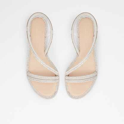 Aldo Women's Flat Sandals Wicorebeth Silver